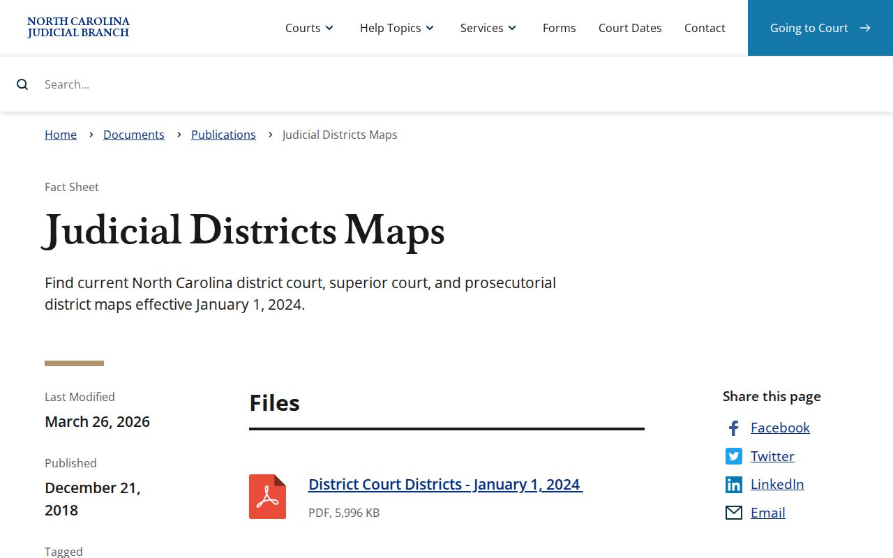 Clay County criminal docket judicial district map reference
